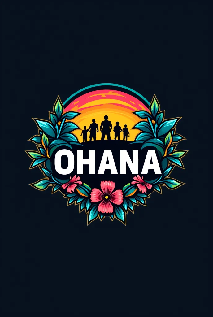 Create a logo for announcements of a Free Fire clan called Ohana