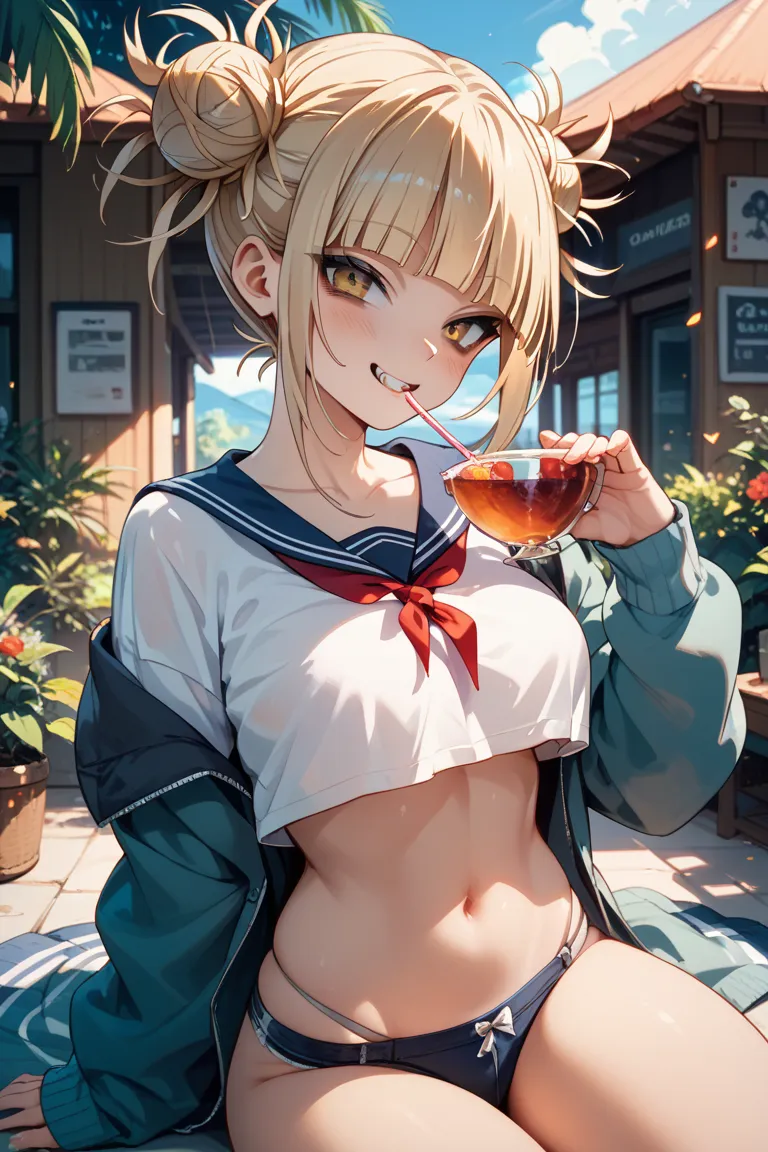 Toga Himiko、sexy、illustration for both eyes、 nudes