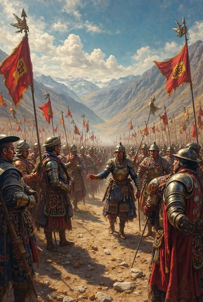 Fight in the war of 1532 between the Spanish conqueror Pizarro and the Inca Atahuallpa