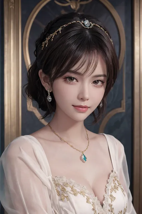 (masterpiece:1.3), (8k, Photorealistic, RAW photo, best quality: 1.4), (1 girl who died), beautiful face, (real face), (  black hair, short hair:1.3),  beautiful hairstyle, Realistic eyes, beautiful detailed eyes every time I look to the side, (real skin),...