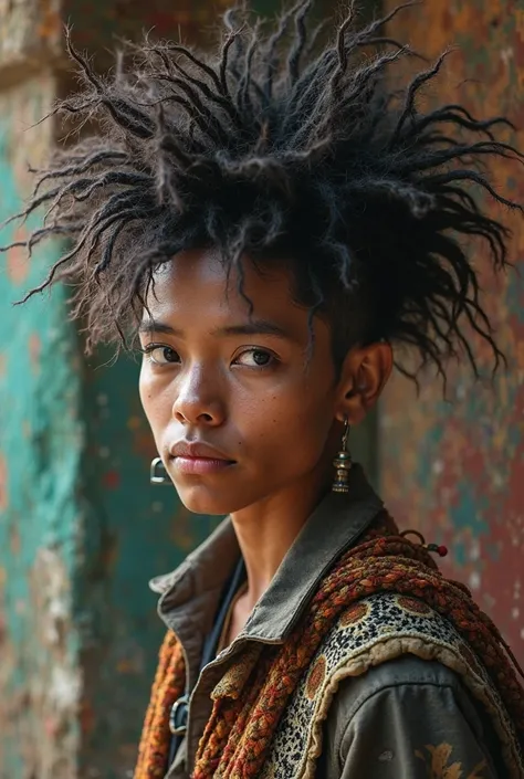 A Peruvian with pointed hair that can hardly be styled