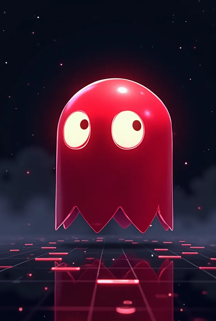 Red Pac-Man Ghost