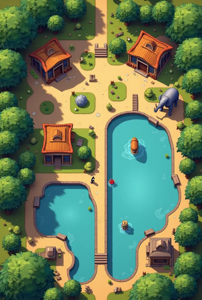 Zoo Layout Plan

My zoo map will feature five main animal exhibits:
	•	Lion’s Den – Located near the entrance for a strong first impression.
	•	Elephant Sanctuary – Positioned in a large open area with trees to reflect their natural habitat.
	•	Penguin Cov...