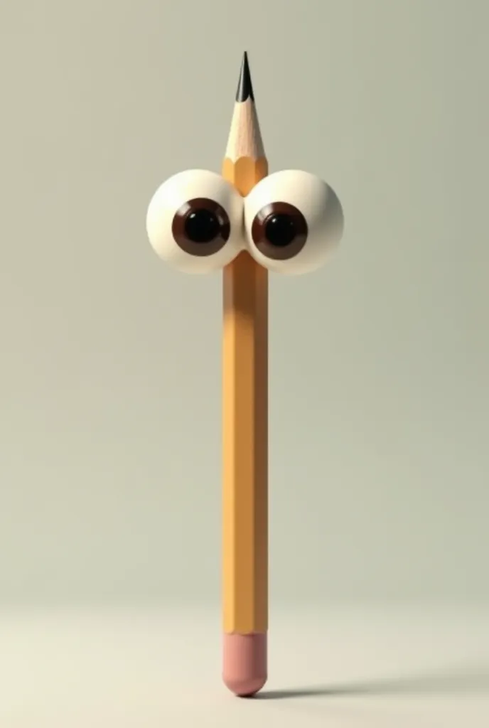 The pencil design shows only two eyes 