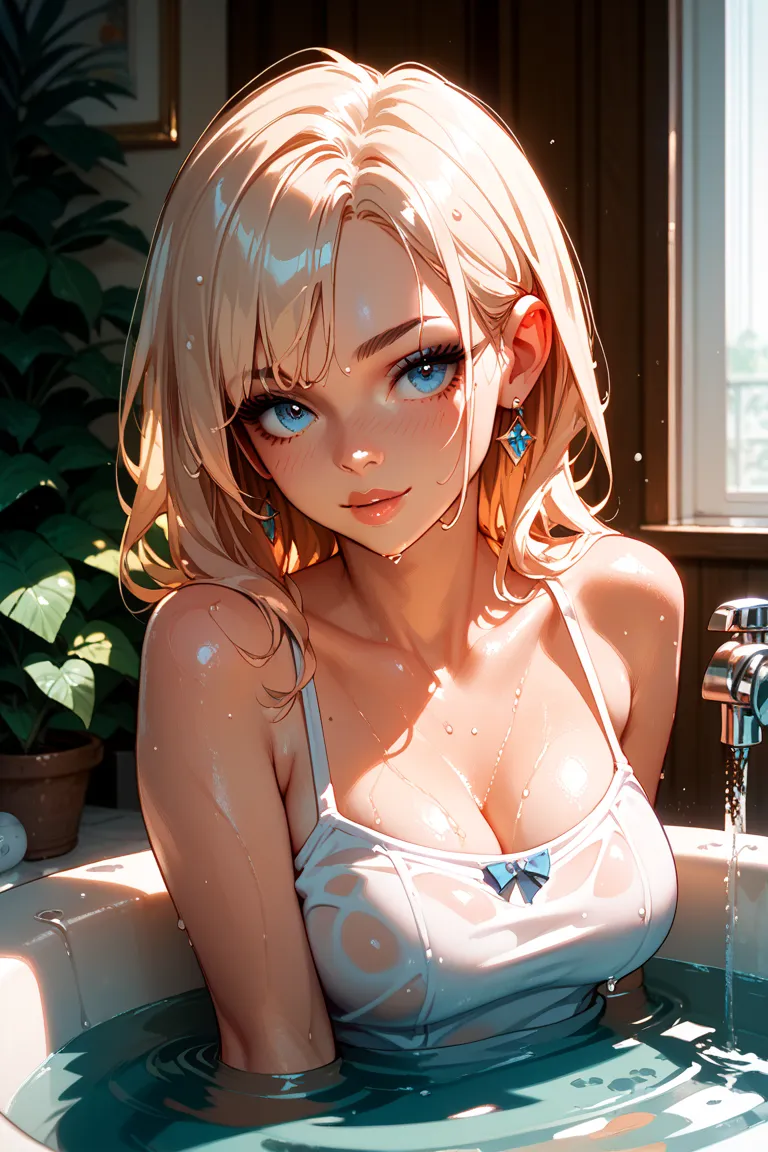 Clothed Bath,girl,wet