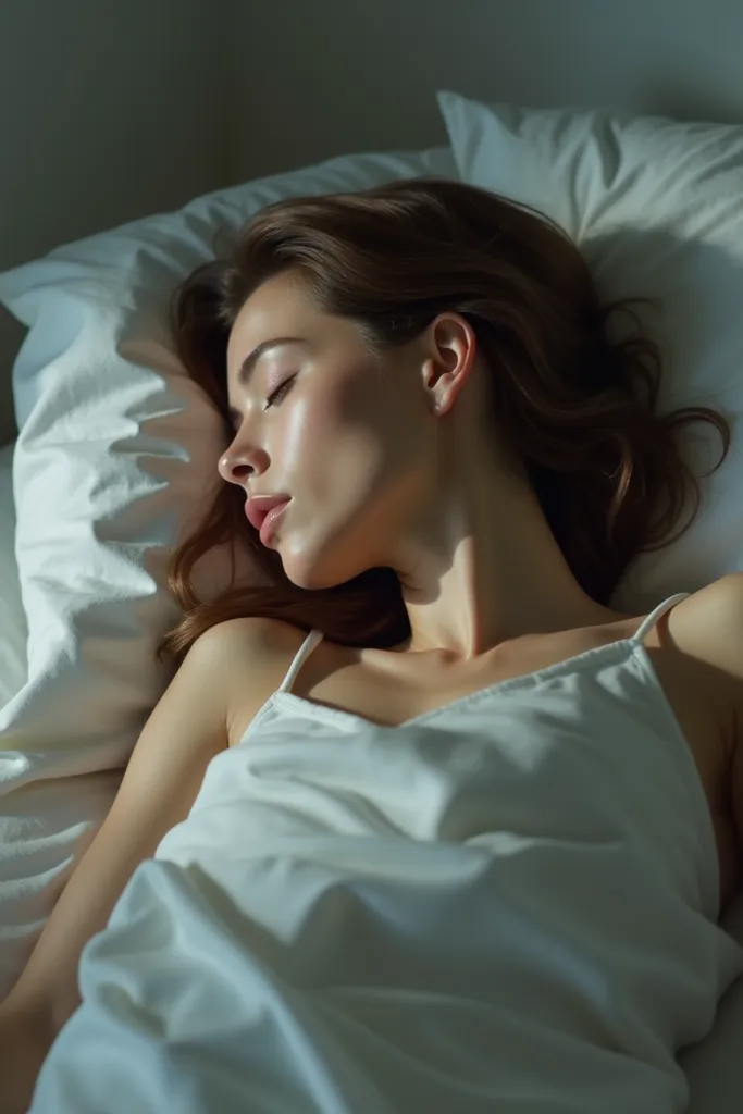 Woman is falling asleep with no anesthetic only back in sight