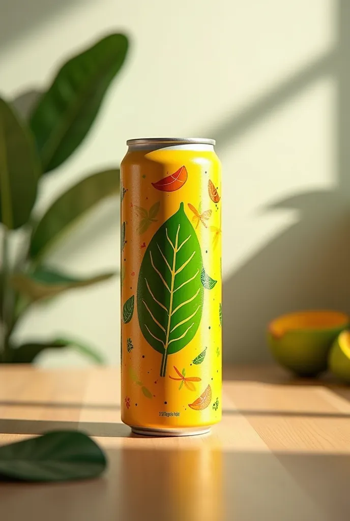 Create a guarana can on a table