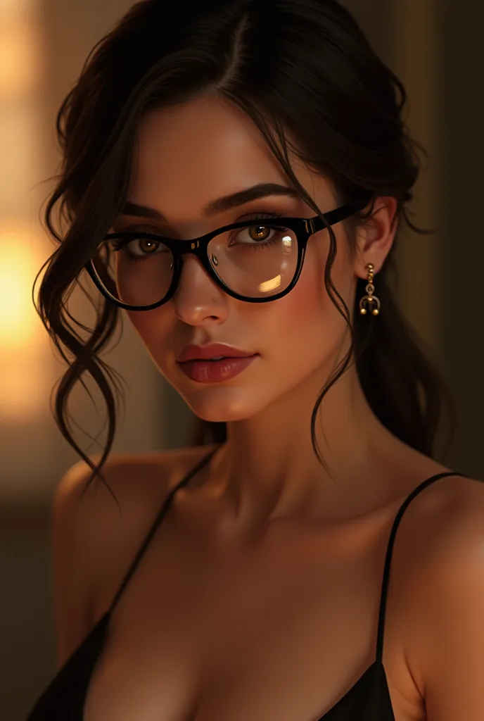 Sexy woman with glasses