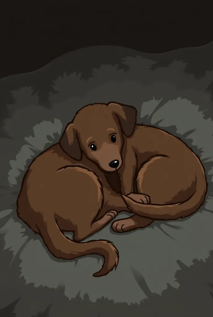 Sure! Here's a prompt for you:

"As the night falls, a loyal dog follows his master to their cozy bedroom. The soft sound of the master’s footsteps echoes through the hallway as the dog, tail wagging, eagerly hops onto the bed. With a contented sigh, the d...