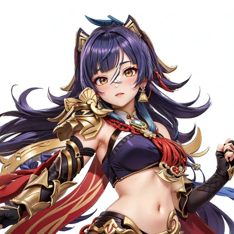  close-up of woman wearing sword and armor ,  Ayaka from Genshin Impact , Genshin Impactのキャリング,  Ayaka from Genshin Impact ゲーム, Genshin Impact&#39;s Zhongli, Genshin, girl in a portrait of a knight of the twelve constellations,  Onmyoji portrait ,  portrai...