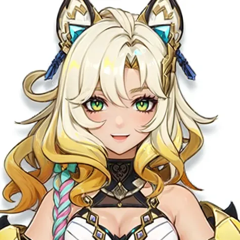 Close-up of a woman、She is wearing cat ears and a dress, Neferpitot, Also, attractive cat girl , Seraphin Ali KDA, kda,  Ayaka from Genshin Impact , anime Cat girl, change, girl in a portrait of a knight of the twelve constellations, beautiful anime Cat gi...