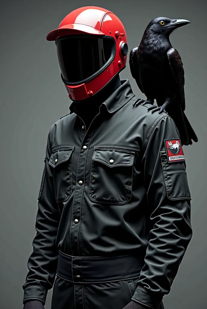 Change the helmet to a Red Hood helmet and change the sticker on his shoulder to a crow sticker. 