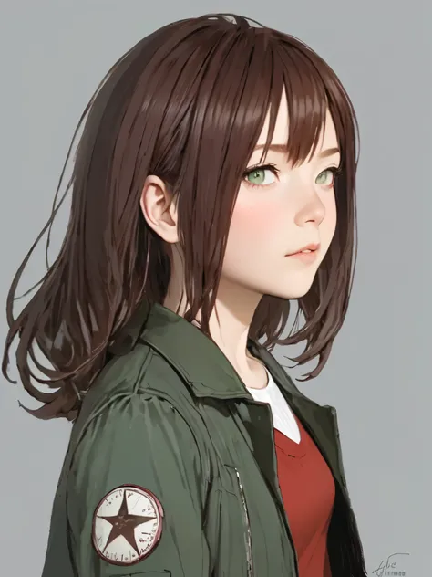 kurisu makise steins gate anime, atmospheric, elegant portrait, super highly detailed, professional digital painting, artstation, concept art, 8k, art by wlop, artgerm and alphonse mucha and eiichiro oda shinkai makoto vibrant Studio ghibli kyoto animation...