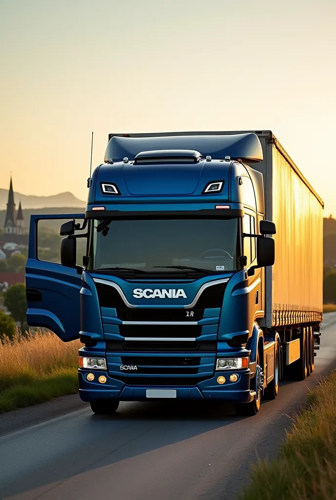 Scania 113h ending a trip in Europe