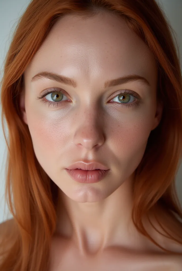 "Ultra-realistic portrait of an incredibly beautiful woman, symmetrical face, Luminous skin, large, expressive eyes (greens, blue or hazel),  arched eyebrows , Small and proportionate nose,  full lips with cupid bow , high cheekbones, soft lighting,  blurr...