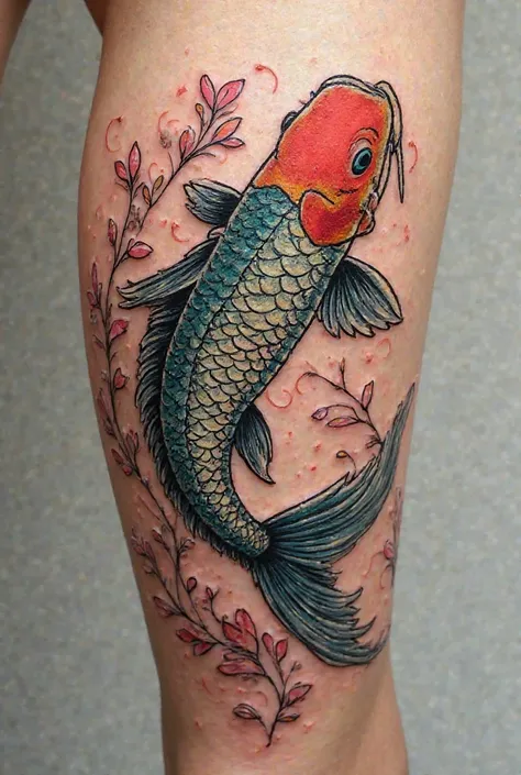 beautiful carp tattoo