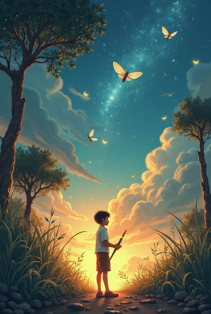 short story for ren  Once upon a time, in a small village, there lived a young boy named Rohan. Rohan loved to paint and dreamed of becoming a great artist one day.

One day, while exploring the attic of his family's old house, Rohan stumbled upon an old, ...