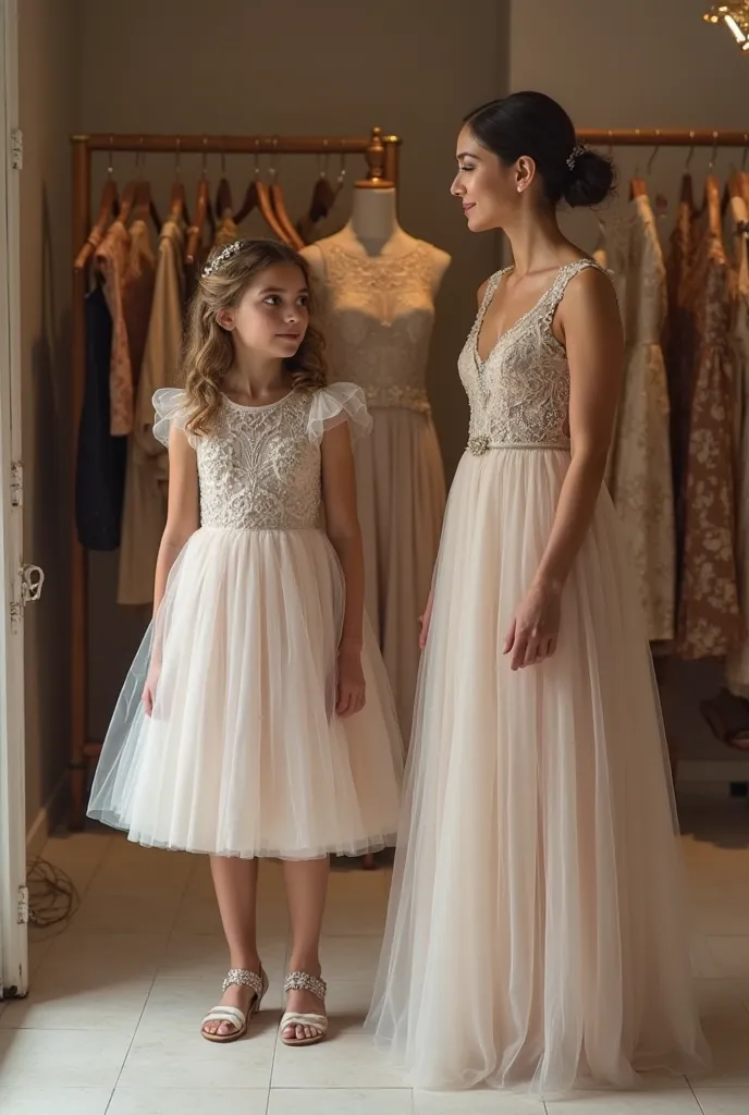 a mother and her daughter enter the Atelier de Nel store, where the 15-year-old girl and her mother explore transformable dresses
The dress with interchangeable pieces, it shows how she can change her style and adapt to different occasions
The designer exp...