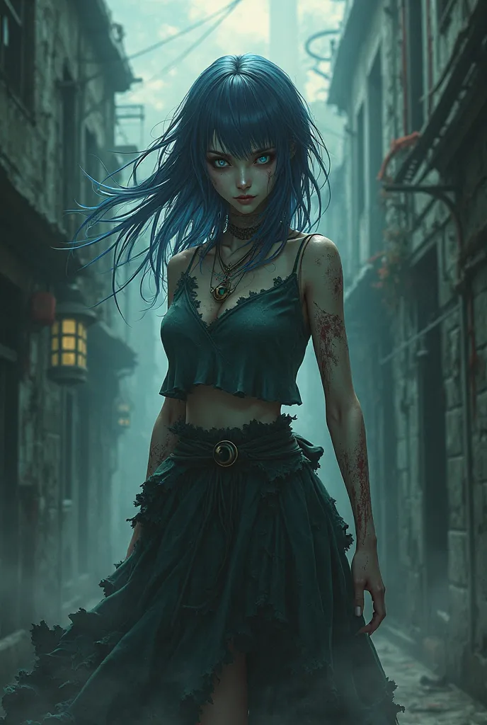 Anime zombie woman