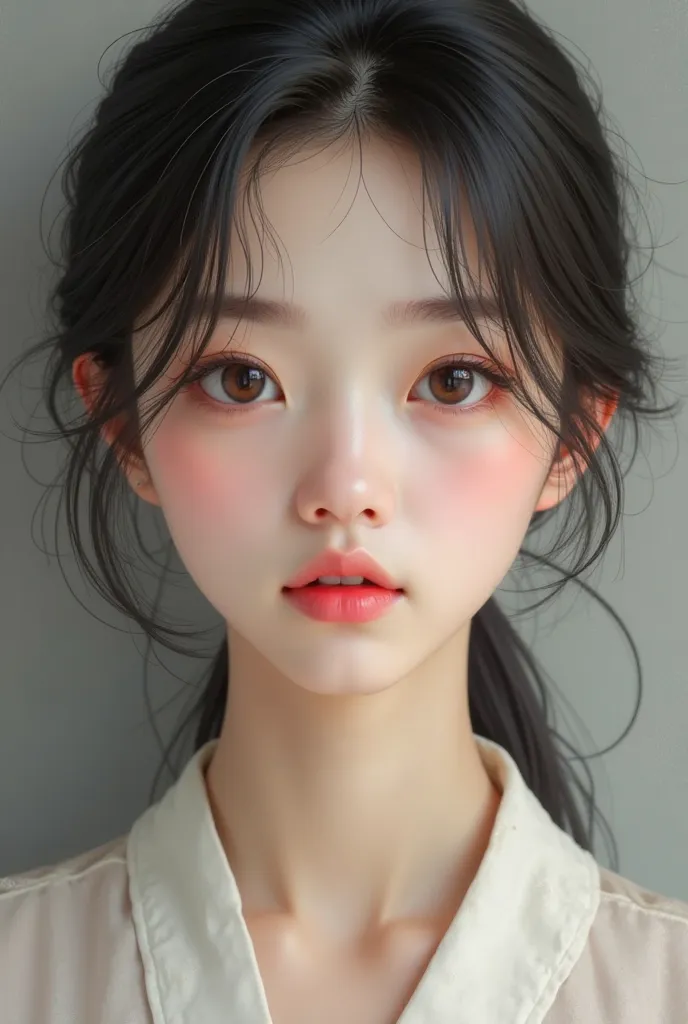 Korean girl  realistic young but  