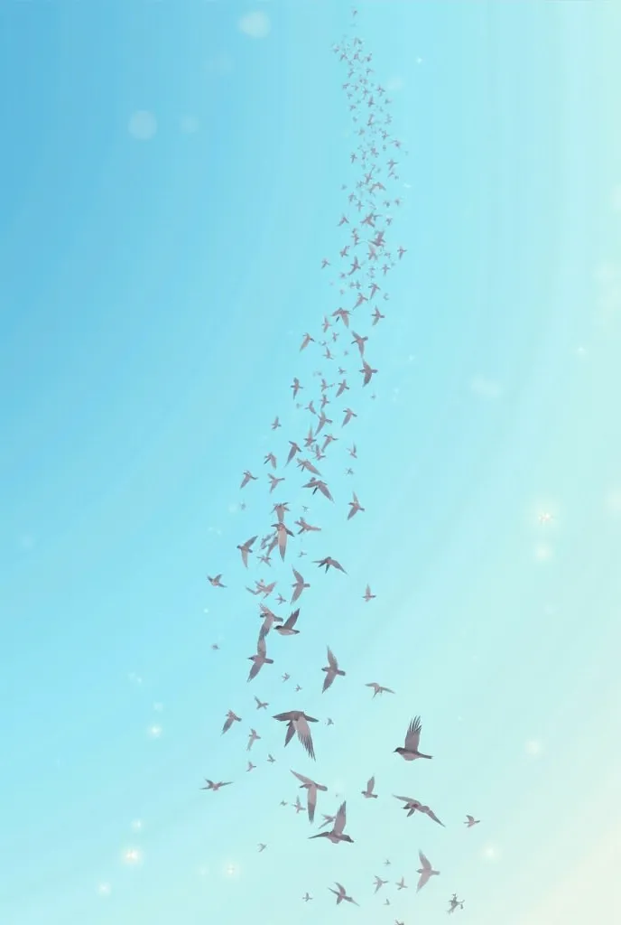 birds that fly into the distance into the sky