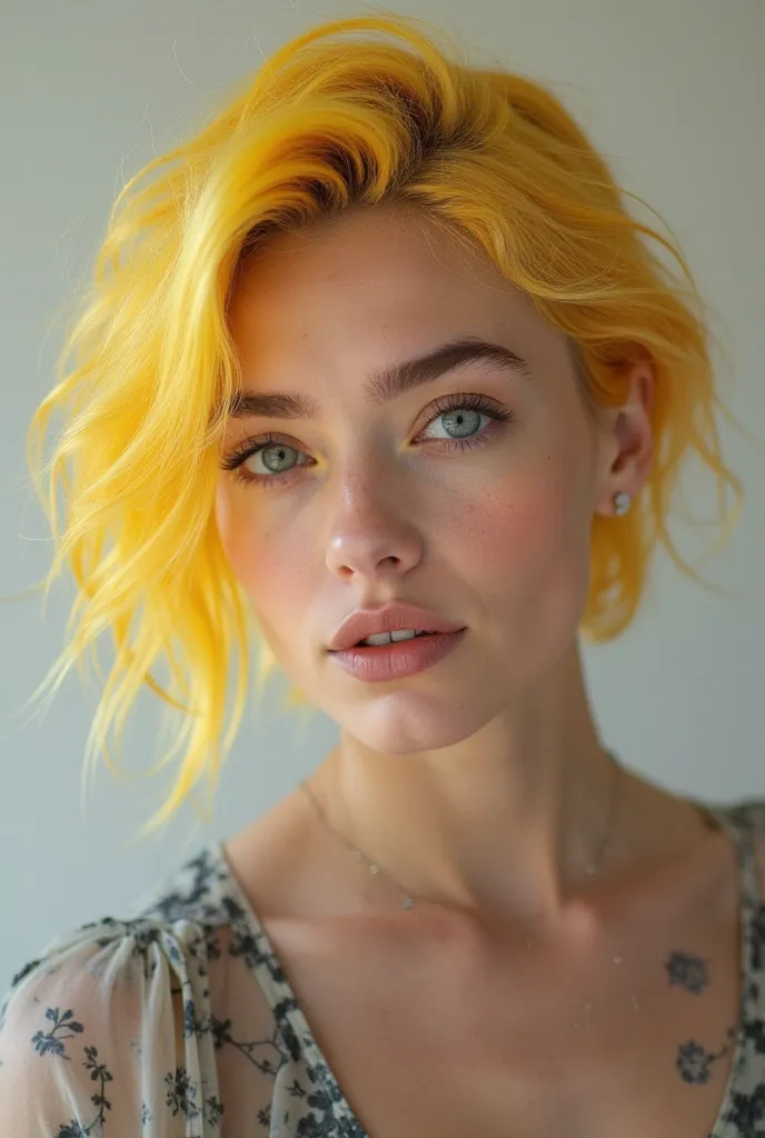  with hair dyed blonde 