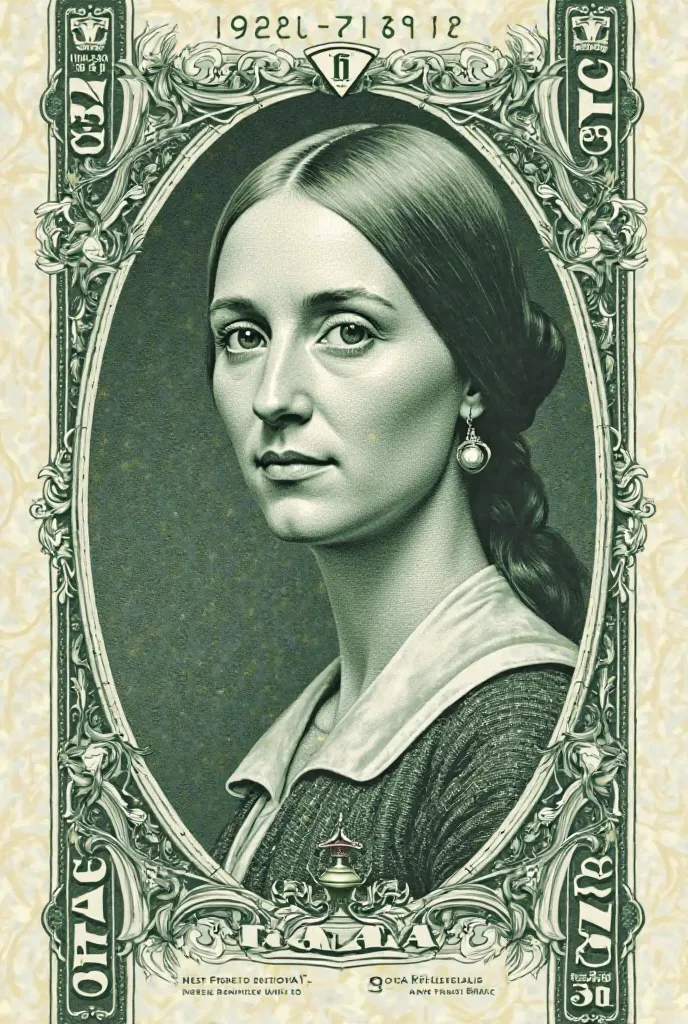 Billete de dólar 💵 con la cara de Florence Nightingale 