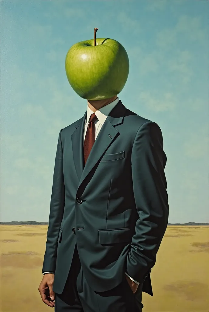 The painting the son of man (1964) by Rene Magritte