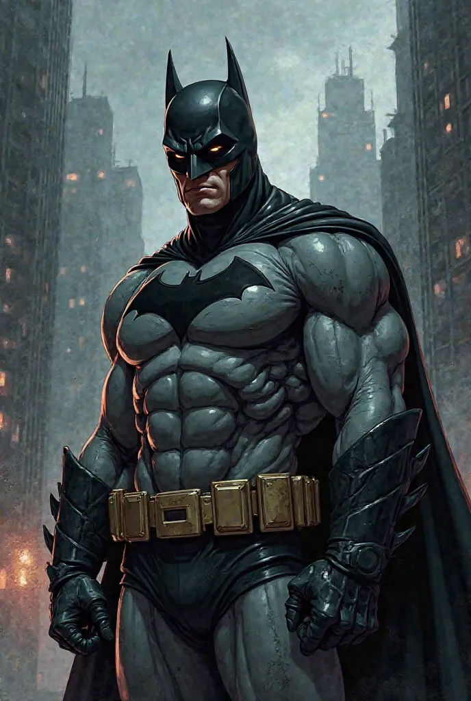 Batman is bad and bad and the picture looks like it's a cartoon 