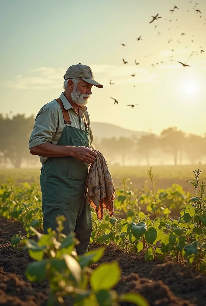 Scene 1: The Farmer Working Hard in the Field
Under the bright morning sun, the farmer toils in his field, digging the soil and planting crops with dedication. Sweat drips from his forehead as he carefully tends to the plants, ensuring they grow strong and...