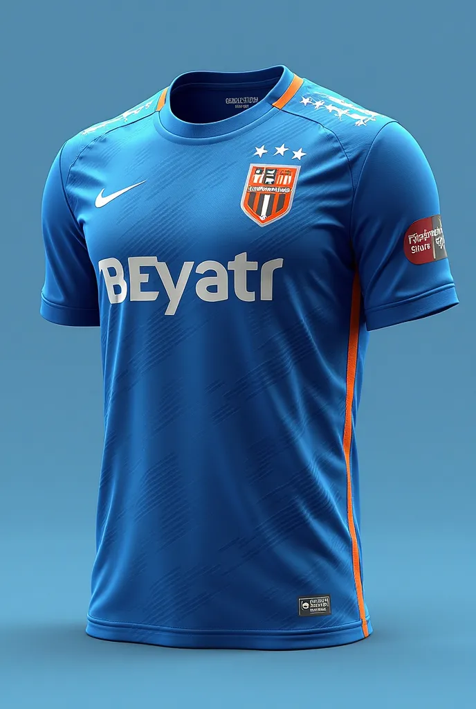 I would like an innovative team jersey for my team to play futsal in the color Blue
With sponsors in it with names 
Play Store Excel and Dreamer Store printed on it