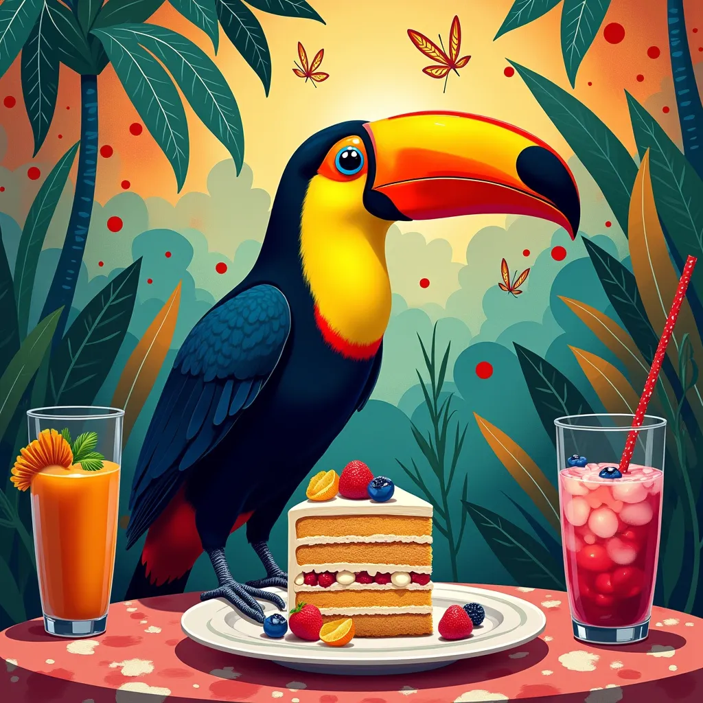 Toucan, Matisse, Creon cake