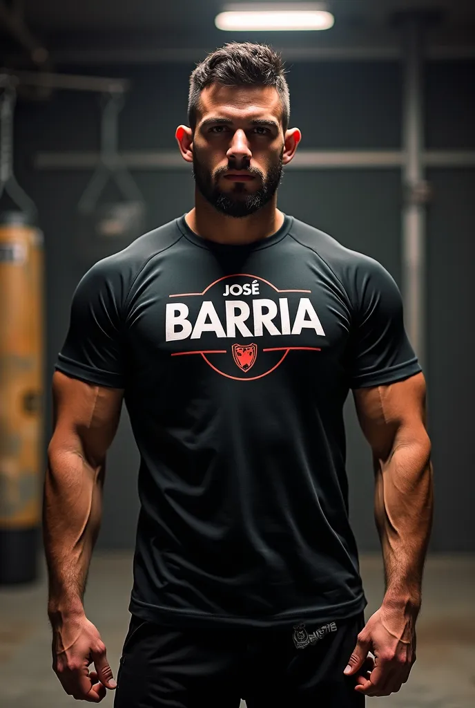 A t-shirt for MMA fighting, Say TEAM JOSÉ BARRIA