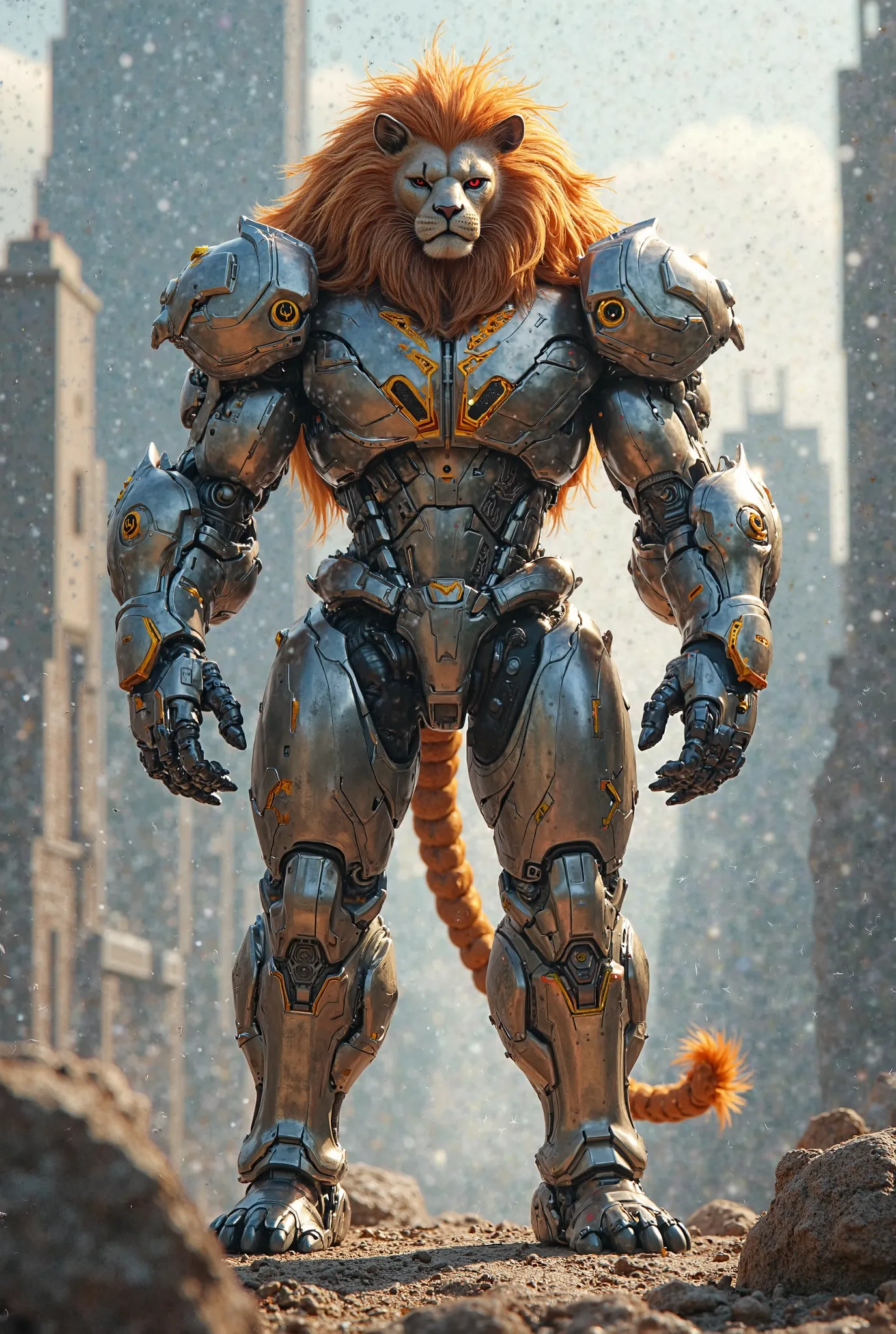 Creates a fusion of Max Steel with the lion 