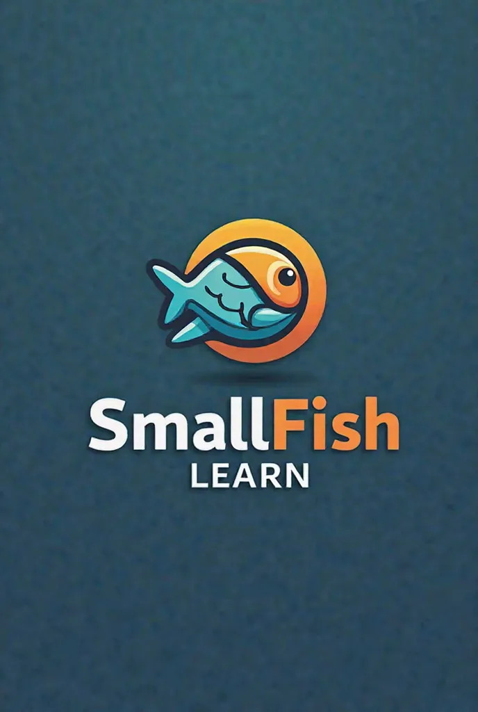 give me variations of that logo

The company name is SmallFish Learn

a school/mentoring mean in Tupi in English

The name refers to my city,  Lambari , What does "small fish"

so I want a symbol that has to do with colors associated with language courses ...