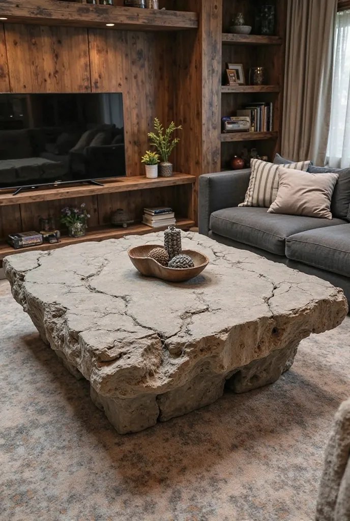 Big rock style coffee table 