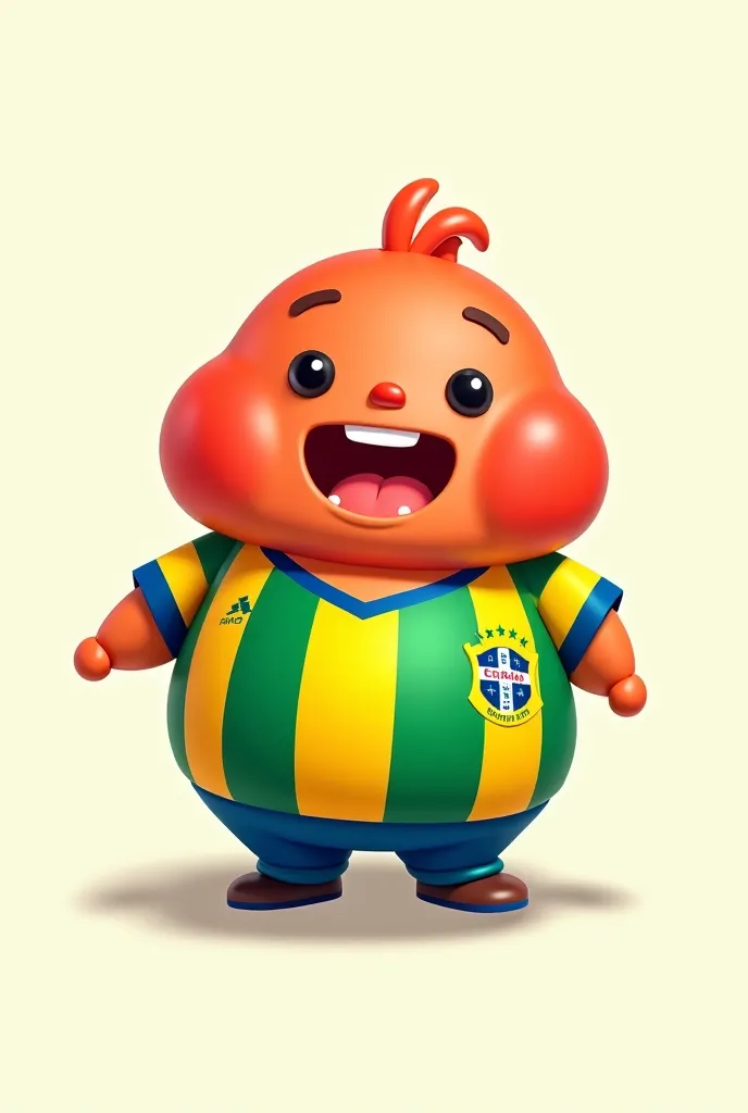 Pou wearing the Criciúma Esporte Clube jersey