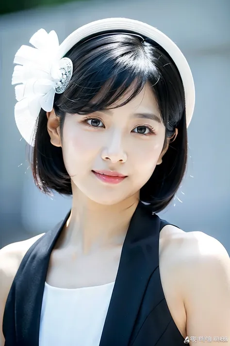 black hair short hair、Age 35、 woman dressed in white , Closeup of Tsuyu , Beautiful Korean Woman Wearing Black Hair, Gorgeous Young Korean Women, Cute Korean Actresses,  Nam Jae-yeon, Korean idol portraits,  Jung Hwa-choi , beautiful young Korean woman, bl...