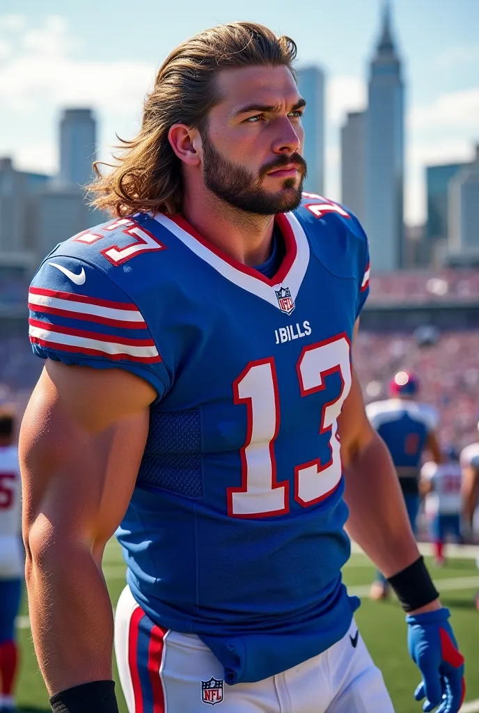 JOEY bosa from the la chargers now in a buffalo bills uniform