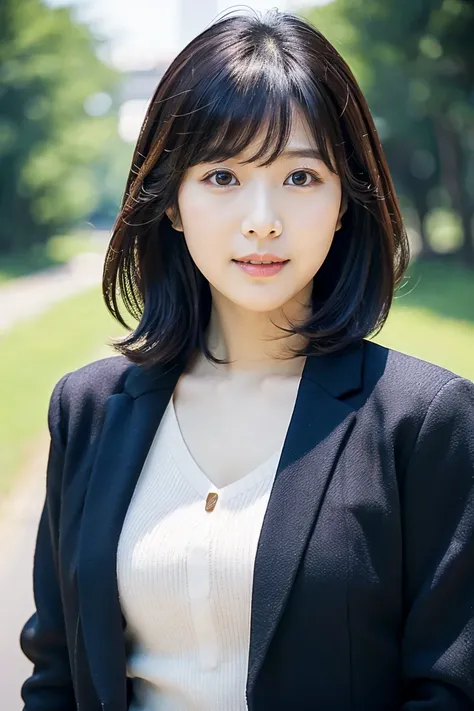 black hair short hair、Age 35、Chest Valley、 with long brown hair and bangs, Closeup of Tsuyu , Beautiful Korean Woman Wearing Black Hair, Gorgeous Young Korean Women, Cute Korean Actresses,  Nam Jae-yeon, Korean idol portraits,  Jung Hwa-choi , beautiful yo...