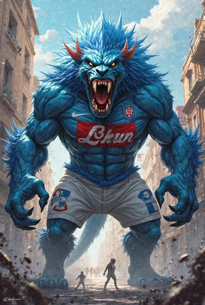 Create a monster for me with the Napoli shirt with Fabio Soriank written on it