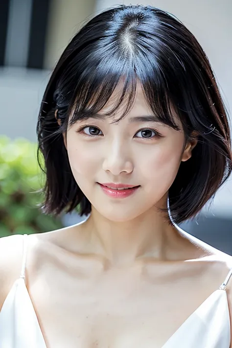 black hair short hair、Age 35、I can see my cleavage、 woman dressed in white , Closeup of Tsuyu , Beautiful Korean Woman Wearing Black Hair, Gorgeous Young Korean Women, Cute Korean Actresses,  Nam Jae-yeon, Korean idol portraits,  Jung Hwa-choi , beautiful ...