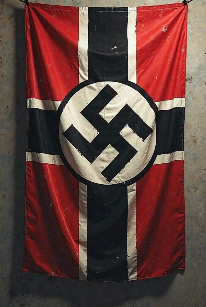 Create a Nazi flag with a symbol other than the common one 