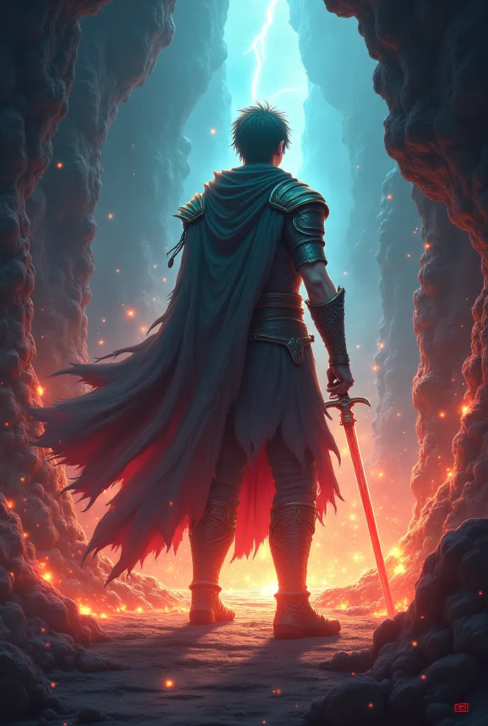 Solid concept! We will an anime-style action fantasy video about a warrior empowered by ancient gods inside a dungeon.

title: The Last Chosen
Plot: A warrior fell in an ancient dungeon, wound and hopeless. But in front of his death, the ancient gods woke ...