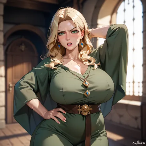 score_9, score_8_up, score_7_up, score_6_up, score_5_up, score_4_up, source_anime, tag1, tag 2, quality_masterpiece, anatomically accurate, detailed skin, 1girl,solo,mature,mature woman,milf,wife,
gold hair,medium long hair,
huge tits,wide west,big hip,cur...