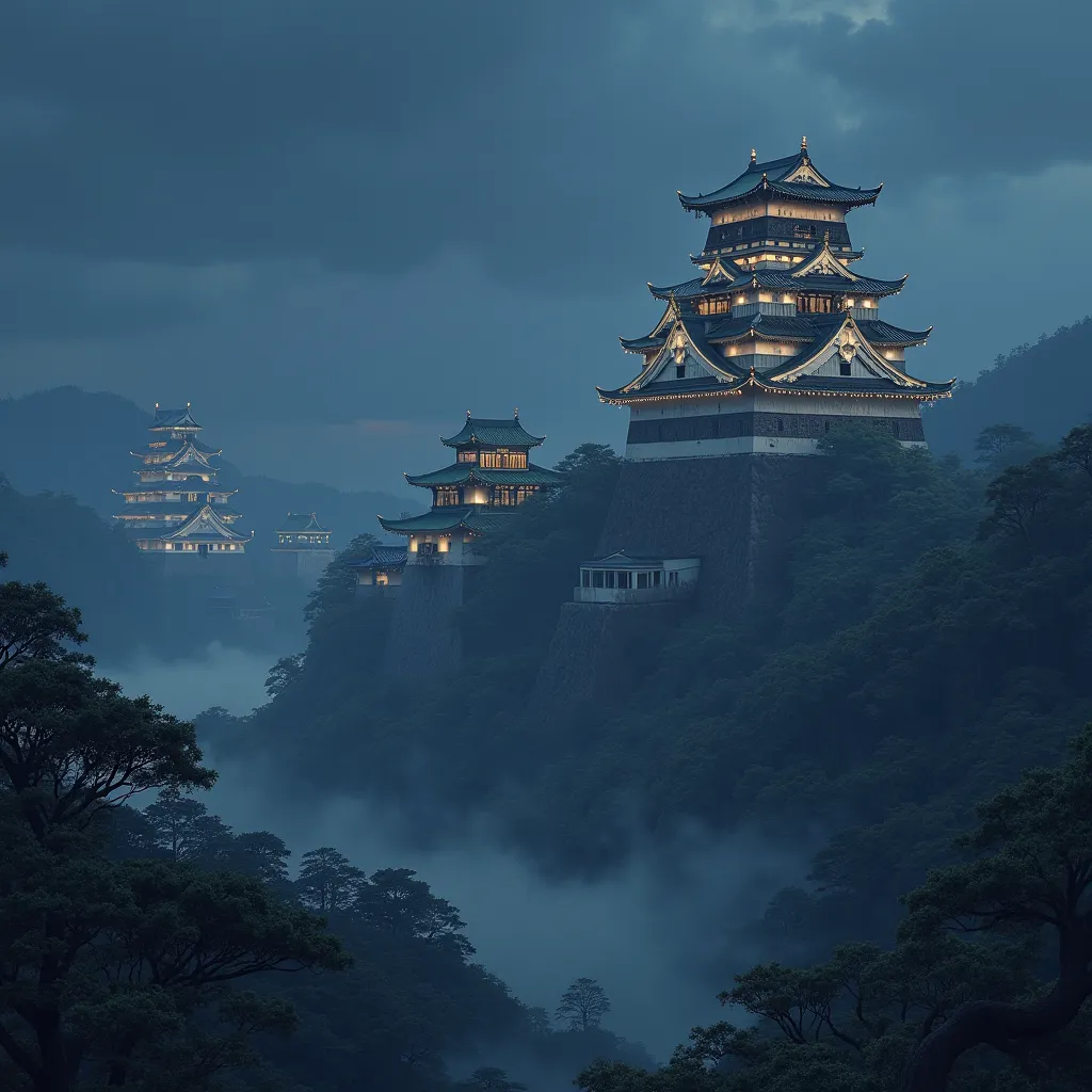 illuminating japanese castles in the west,