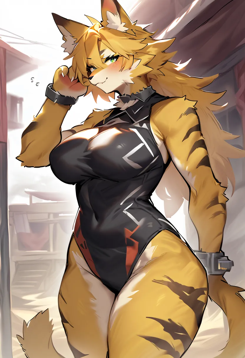 (top quality, best quality, by Suurin_2, High-quality illustrations, masterpiece, perfect artwork, cinematic light and shading, 16k, 1080p, uploaded on e621)(kemono, furry, anthro, alone), 1 larger female, (very detailed body, face, tail, arms, hands, legs...