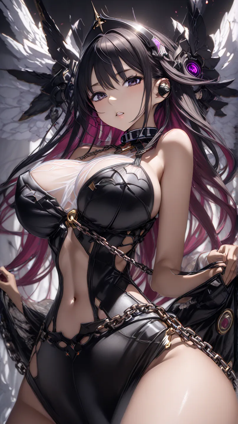 (score_9, score_8_up, score_7_up, score_6_up, score_5_up, score_4_up, just describe what you want, tag1, tag2, highest quality, Best quality, masterpiece,) BREAK she has medium breasts, (((perky breasts))), (cleavage), BREAK , slender waist, skinny, baby f...