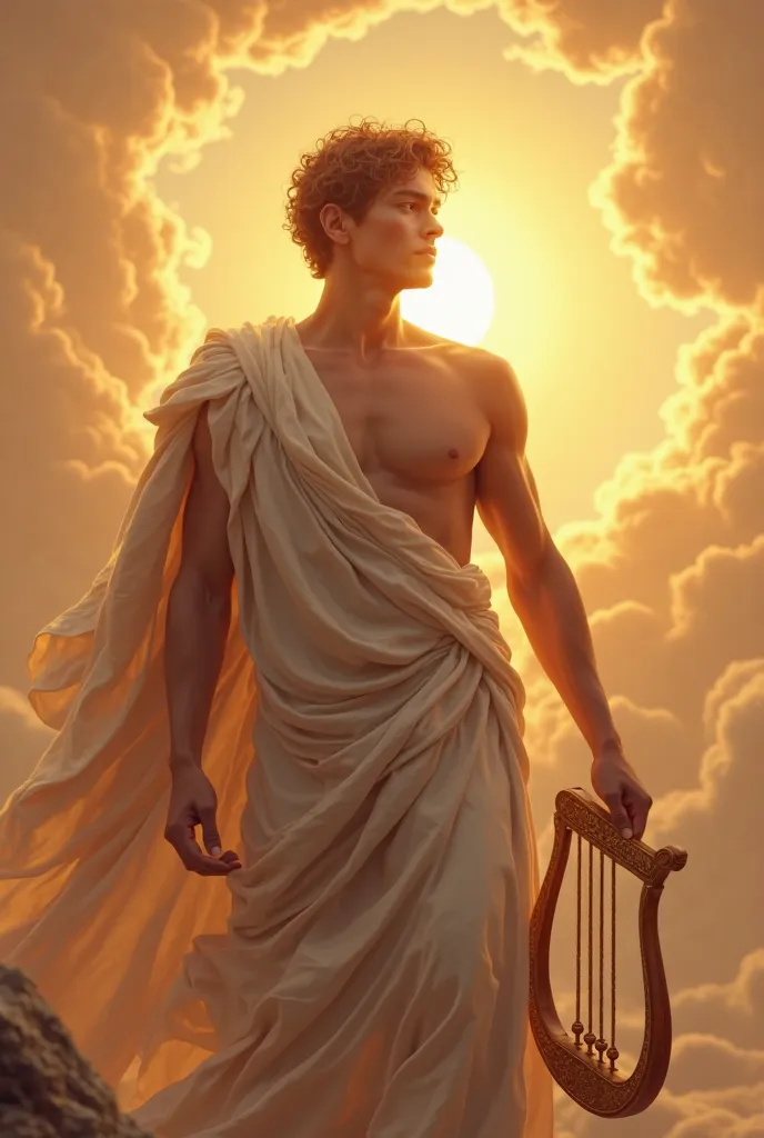 create an image that resembles APOLLO Sun God