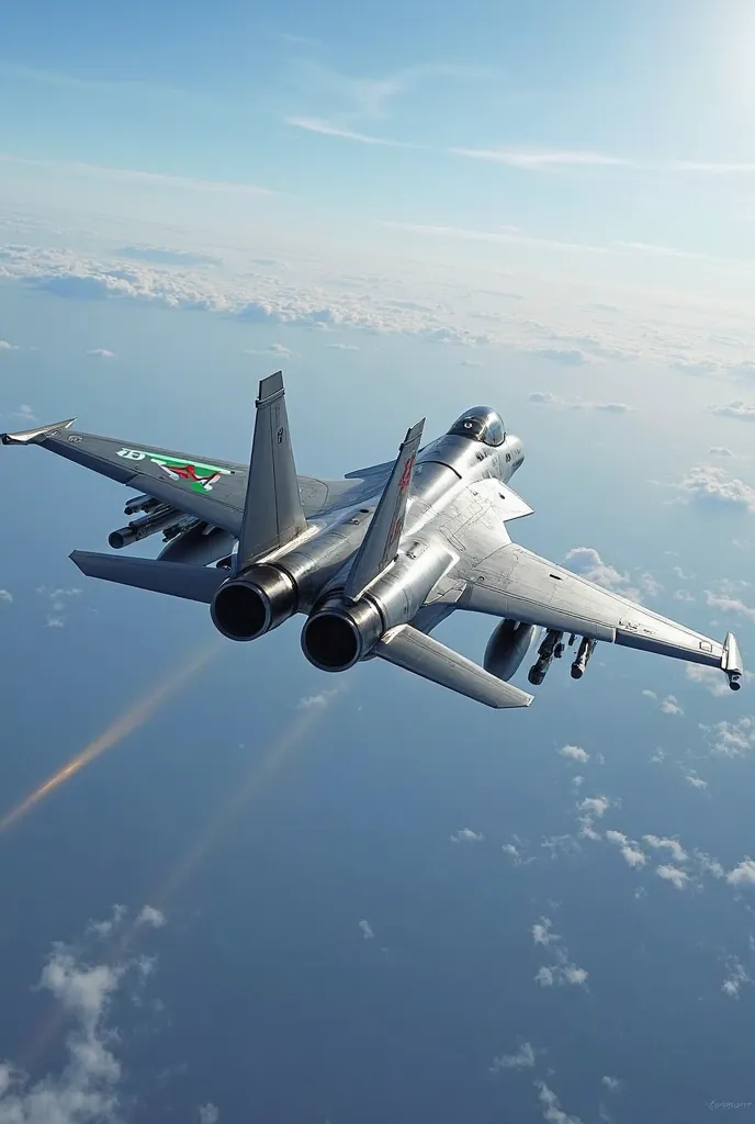 F-15 fighter jet with the flag of force air royal maroc